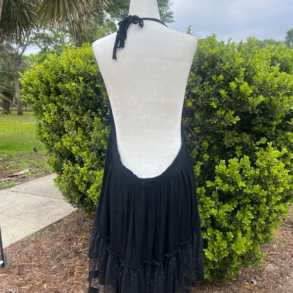 black halter dress - Picture 3 of 4